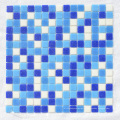 Blue Glass Mosaic Mosaico Китайская дешевая плитка для купания